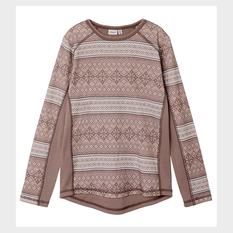 Name It Bluse - Uld - NkmWillto - Antler/Snow pattern