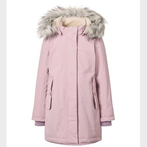 Molo Vinterfrakke - Peace - Blue Pink m. Imiteret Pels