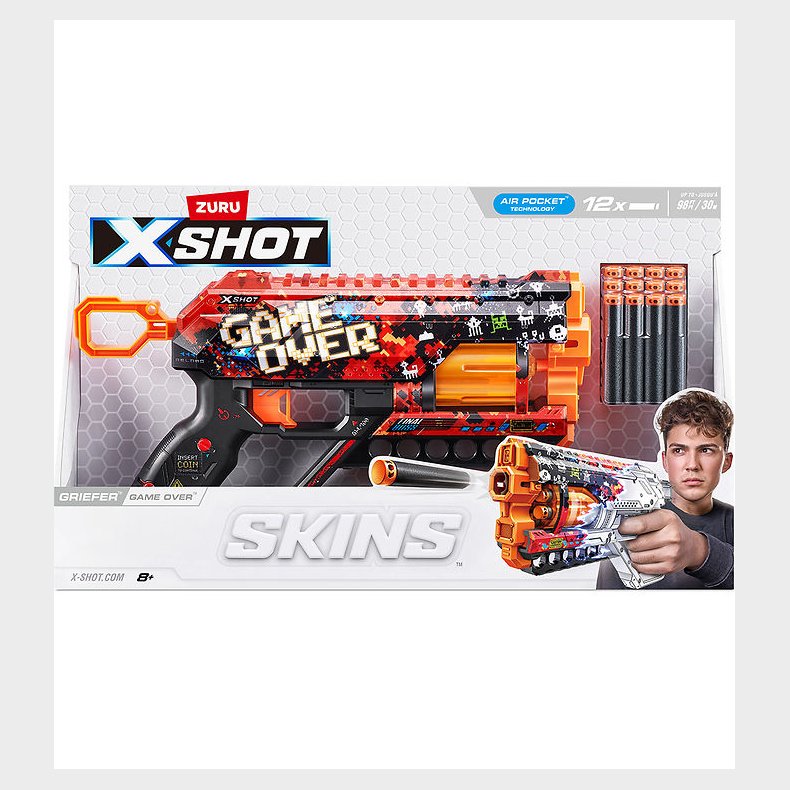 X-SHOT Skumgevr - Skins - Game Over