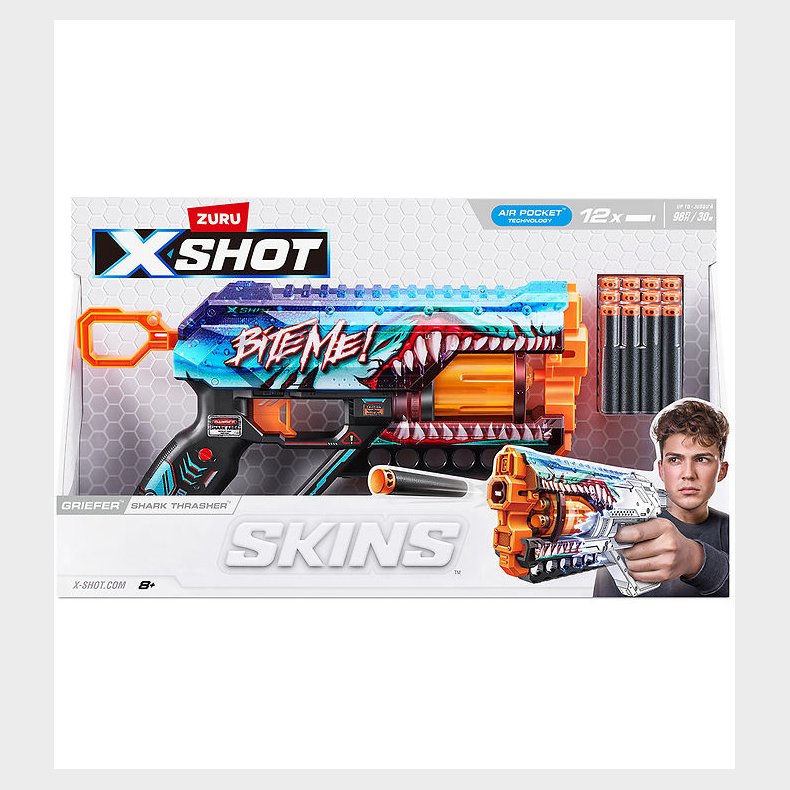 X-SHOT Skumgevr - Skins - Shark Thrasher