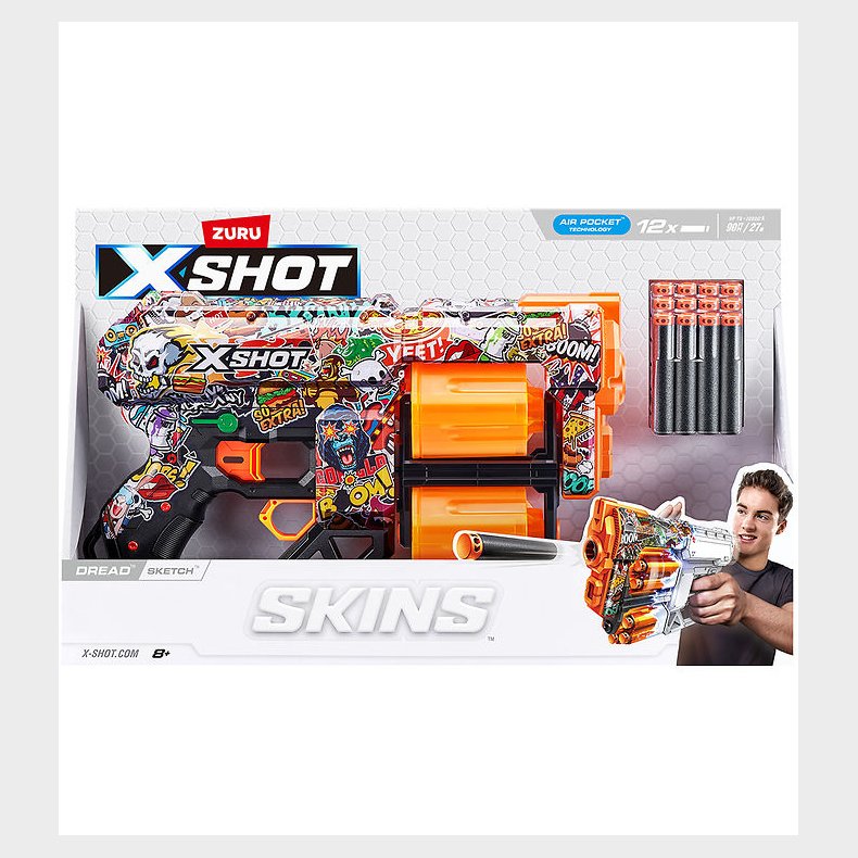 X-SHOT Skumgev�r - Skins - Sketch