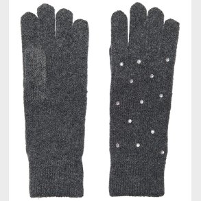 Kids Only Hansker - Strik - KogChyna - Dark Grey Melange/Rhinest