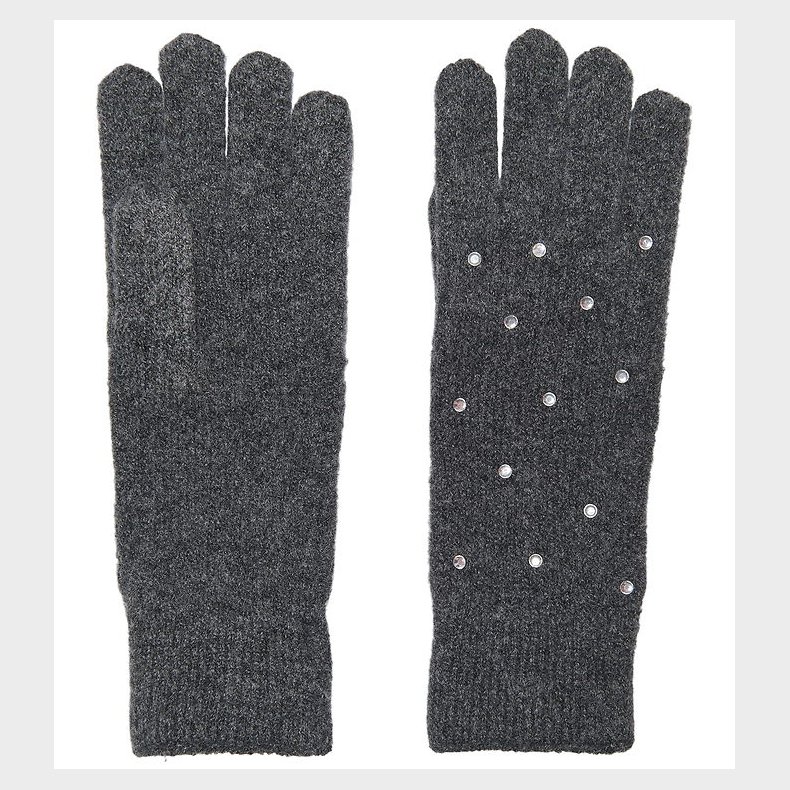 Kids Only Hansker - Strik - KogChyna - Dark Grey Melange/Rhinest