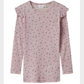 Name It Bluse - Uld - Rib - NmfWomi - Shadow Gray/Duts