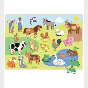 Djeco Puslespil - Puzzlo Campo - 22 Brikker