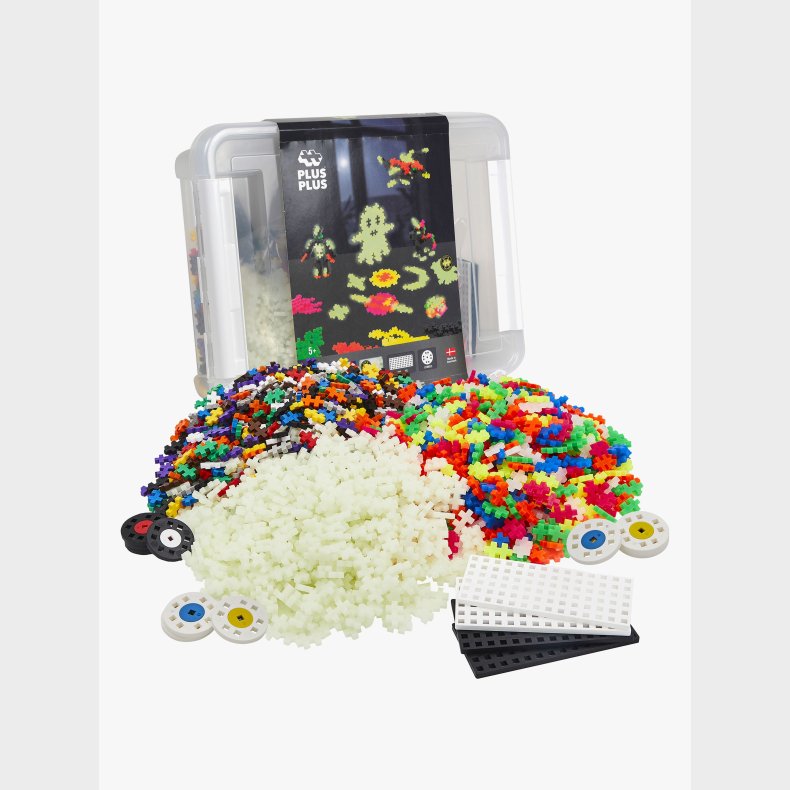 Plus-Plus Build and Glow 3D Opbevaringskasse 2000 Dele