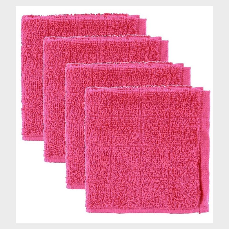 Pippi Vaskeklud - 4-pak - Pink