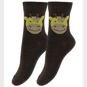 Fuzzies Str�mper - 2-Pak - Brun m. Giraf