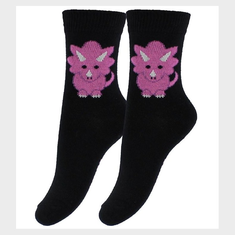 Fuzzies Str�mper - 2-Pak - Sort m. Dino