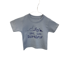 Jeg Skal Vre Storebror T-shirt S/S Dinosaur Sky Blue - Skjorter og toppe - Legekammeraten.dk