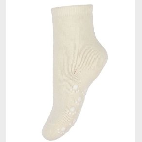 Joha Str�mper - Uld - R�hvid m. Anti-slip