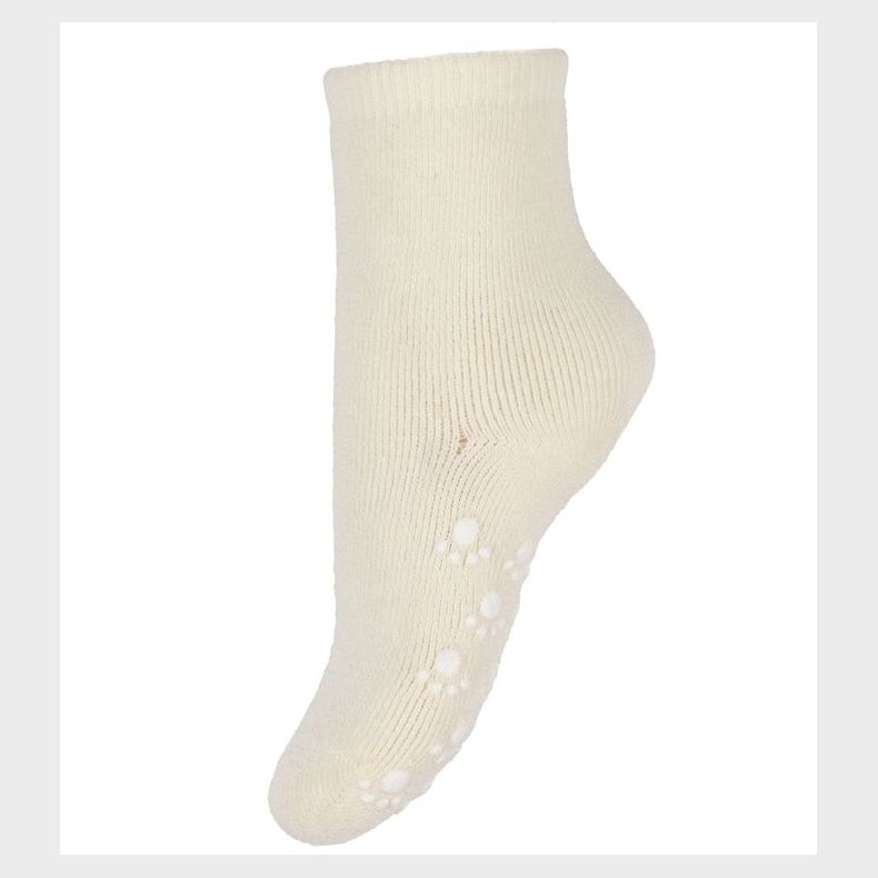 Joha Str�mper - Uld - R�hvid m. Anti-slip