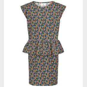 The New Kjole - Ully - Navy Blazer m. Blomster