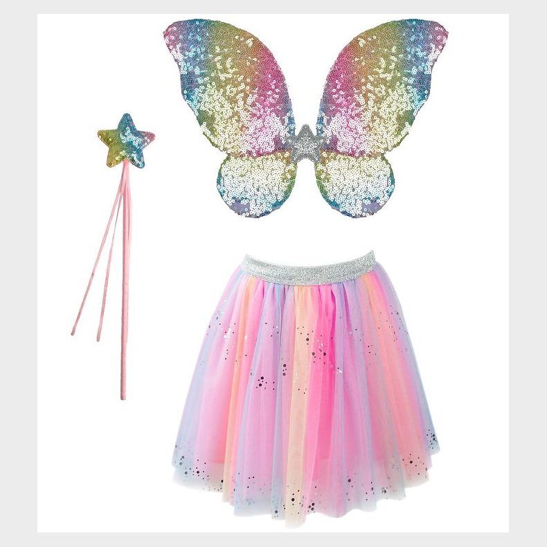 Great Pretenders Udkl�dning - Rainbow Sequins - Multifarvet