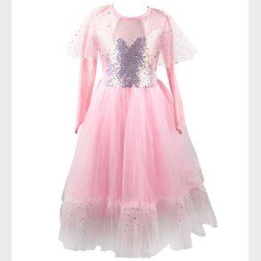 Great Pretenders Udkl�dning - Prinsessekjole - Rosa m. Paillette