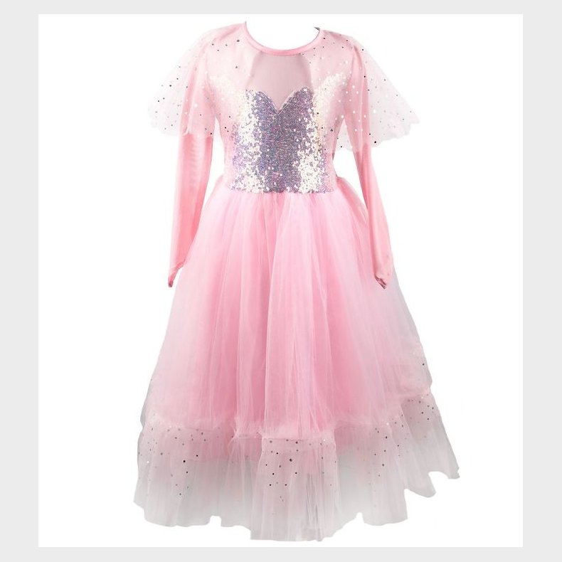 Great Pretenders Udkl�dning - Prinsessekjole - Rosa m. Paillette