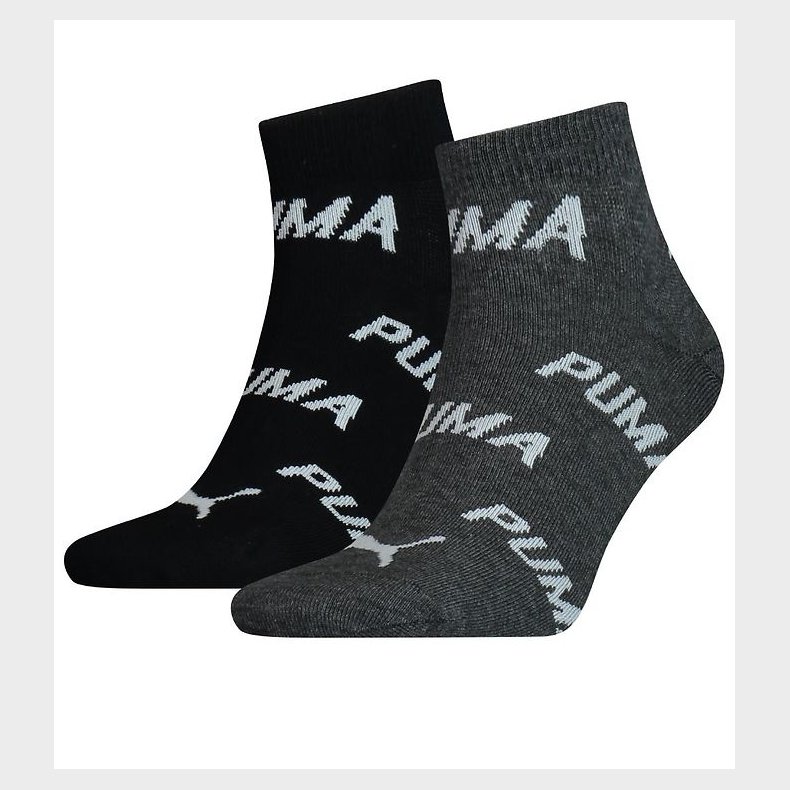 Puma Ankelstrmper - Quarter - 2-pak - Sort/Gr