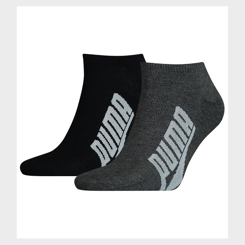 Puma Ankelstrmper - Sneaker - 2-pak - Sort/Mrk Gr