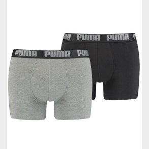 Puma Boxershorts - Basic - 2-pak - Mrk Gr/Sort