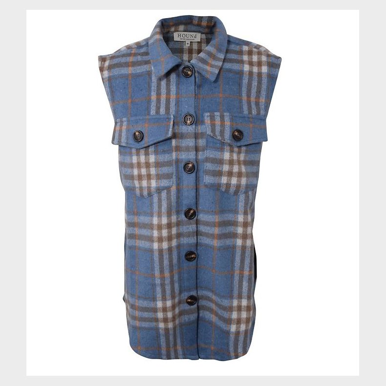 Hound Vest - Plaid - Bl� m. Tern