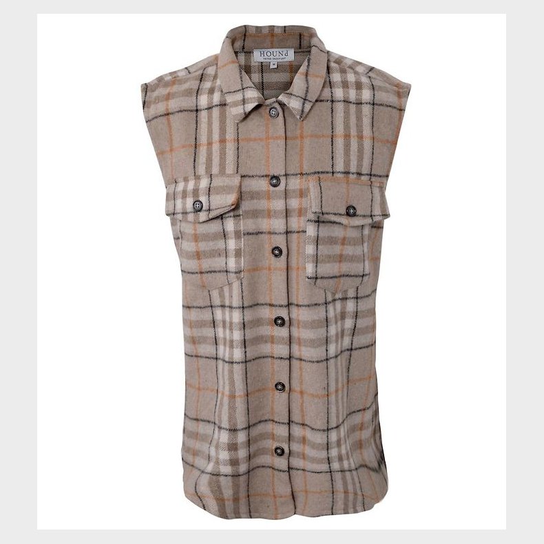 Hound Vest - Plaid - Sand m. Tern