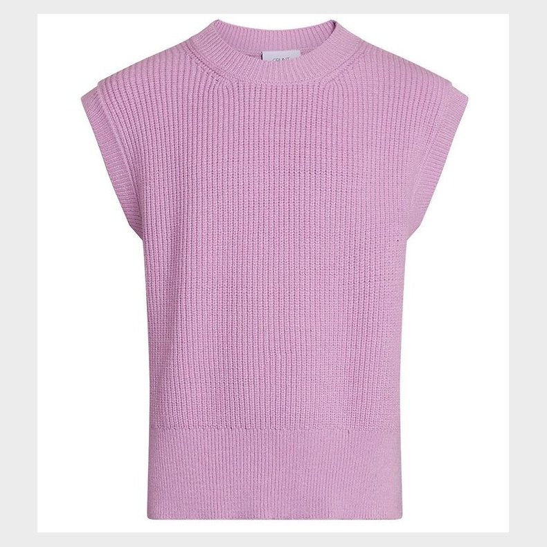 Grunt Vest - Strik - Ann - Lilla