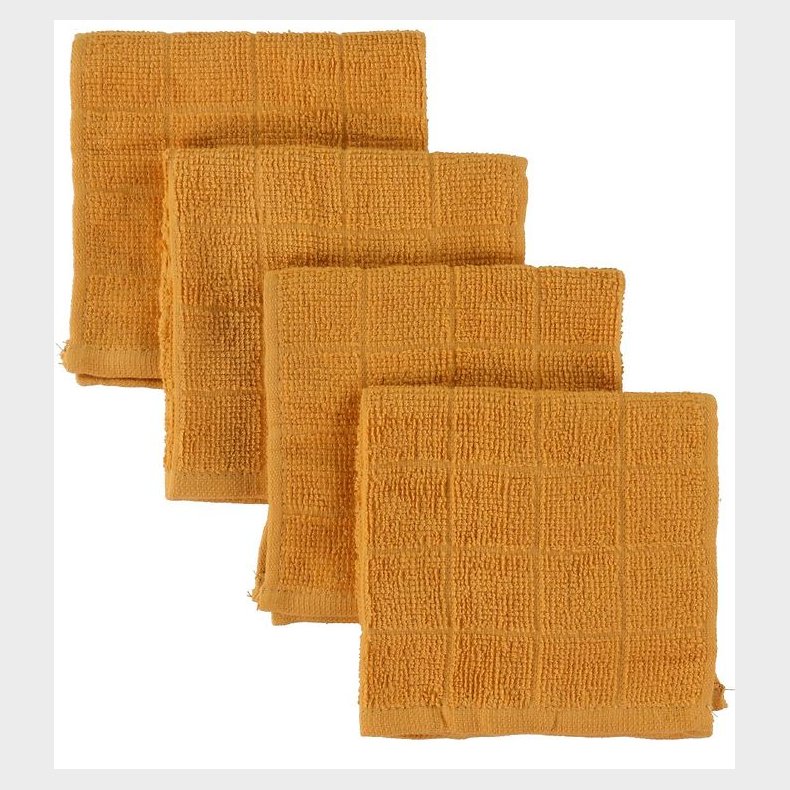 Pippi Vaskeklud - 4-pak - 27x27 - Mineral Yellow