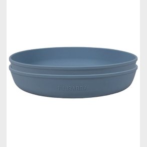 Filibabba Tallerken - Silikone - 2-pak - Powder Blue