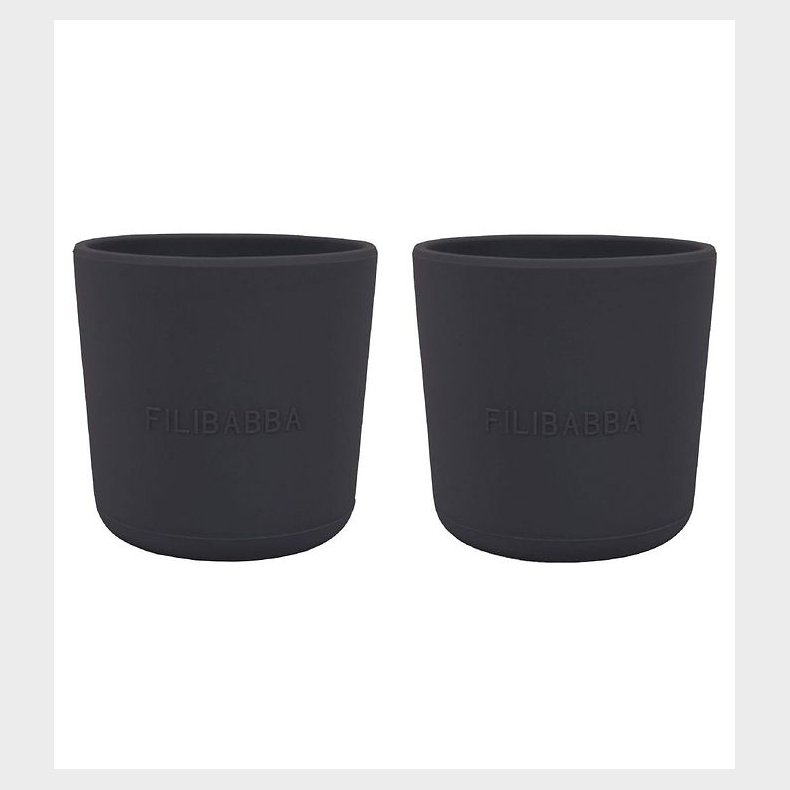 Filibabba Kop - 2-pak - Silikone - Stone Grey