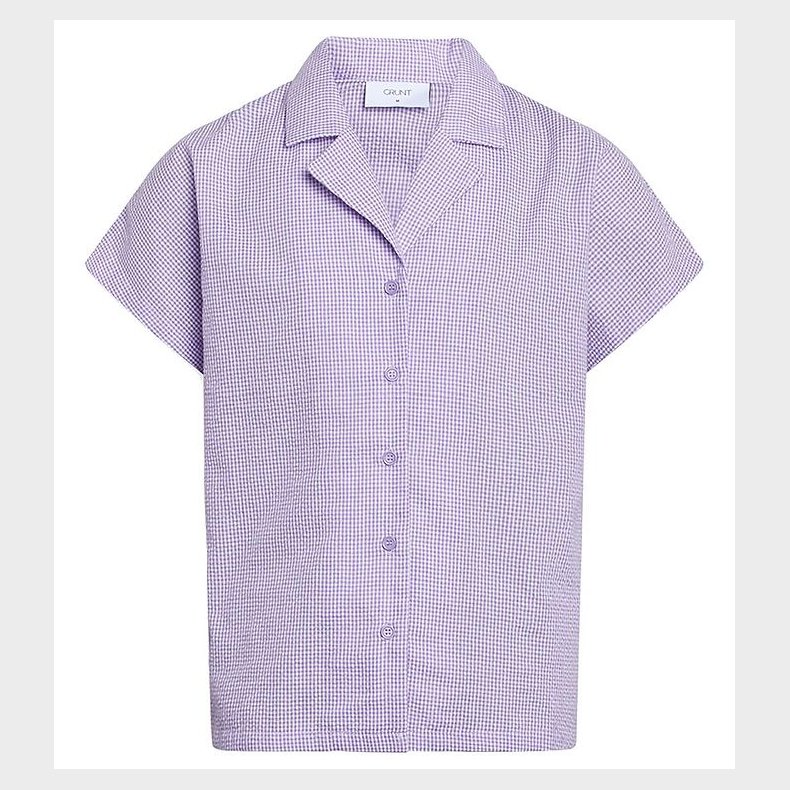 Grunt Skjorte - Suisu Check - Lys Lilla m. Tern