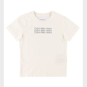 Calvin Klein T-shirt - Reg - Greige/Navy