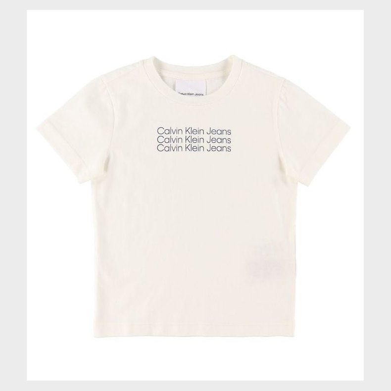 Calvin Klein T-shirt - Reg - Greige/Navy