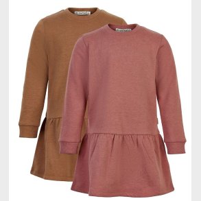 Minymo Kjole - 2-pak - Canyon Rose/Brun