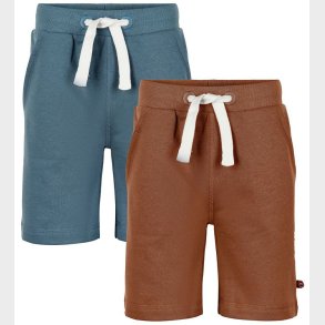 Minymo Shorts - 2-pak - Toffee/Aquagr�n