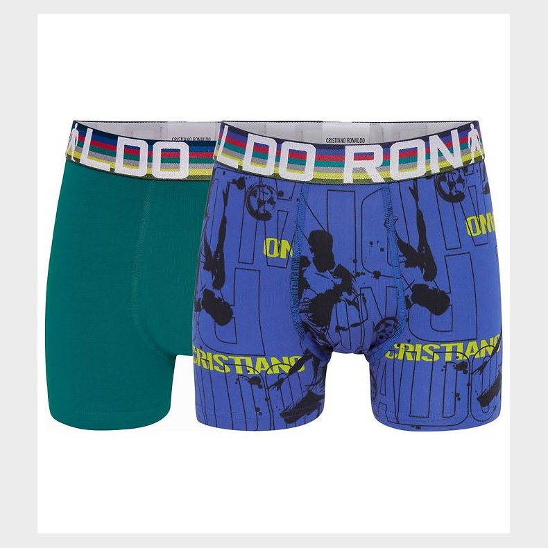 Ronaldo Boxershorts - 2-pak - Turkis/Bl m. Print