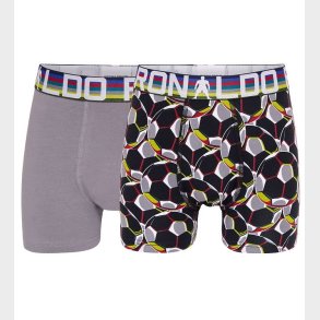 Ronaldo Boxershorts - 2-pak - Gr/Sort m. Mnster