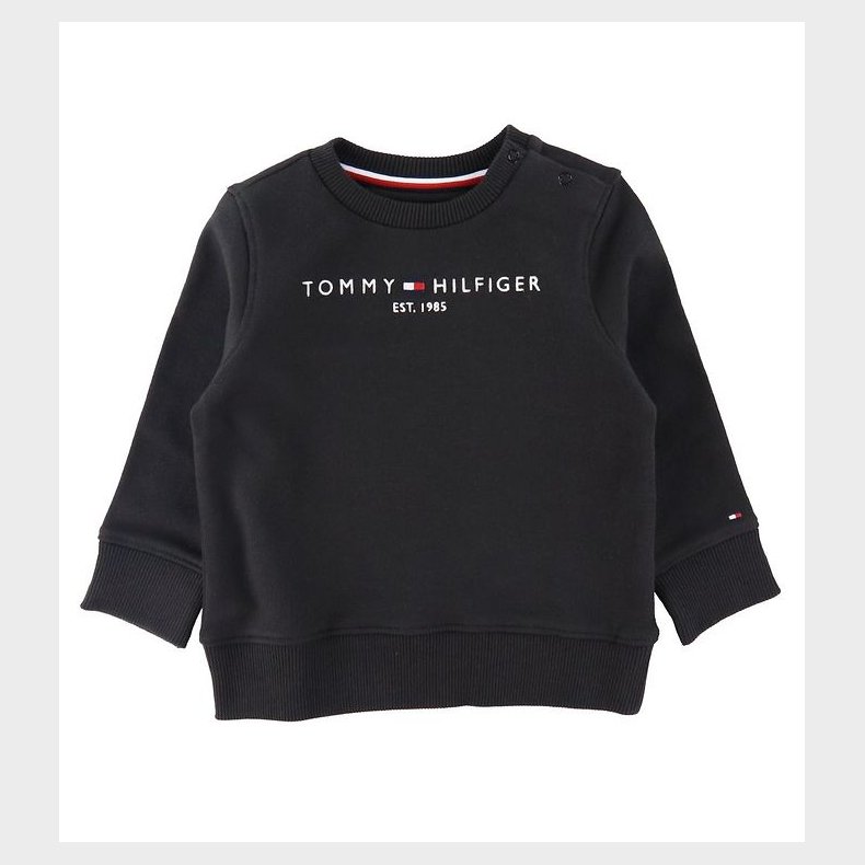 Tommy Hilfiger Sweatshirt - Essential - Organic - Sort