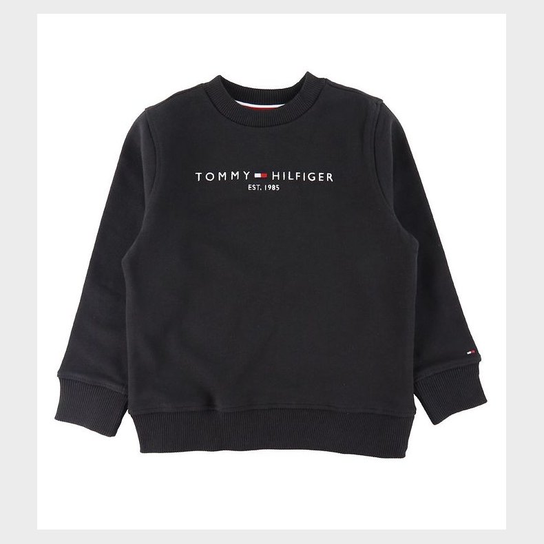 Tommy Hilfiger Sweatshirt - Essential - Organic - Sort