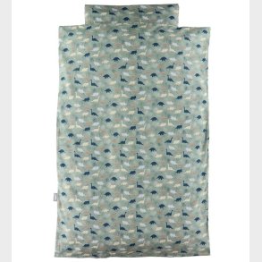 Nrgaard Madsens Sengetj - Baby - Grn m. Dinosaur