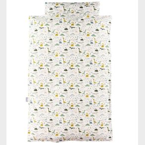 Nrgaard Madsens Sengetj - Voksen - Hvid m. Dinosaur