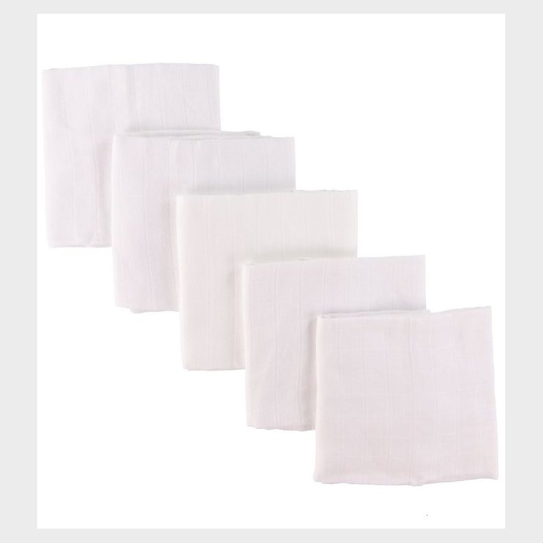 Nrgaard Madsens Stofbleer - 70x70 cm - 5 stk. - Hvid