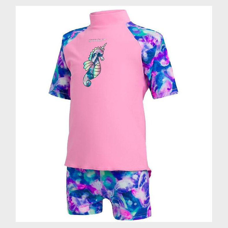 Speedo Badest - UV40+ - Pink/Spearmint m. Enhjrning