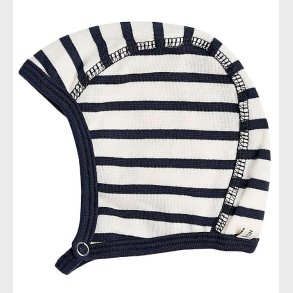 Racing Kids Babyhjelm - Hvid/Navy m. Striber