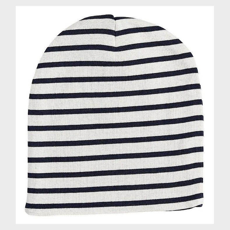 Racing Kids Hue - 2-lags - Hvid/Navy m. Striber