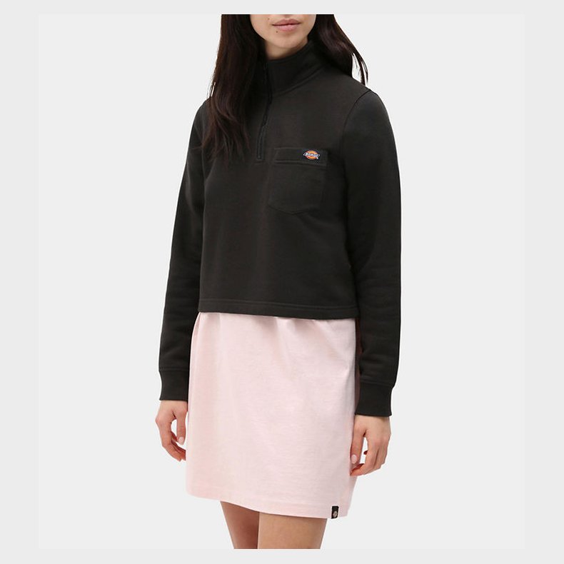 Dickies Sweatshirt m. Lynls - Oakport Quarter Zip - Sort