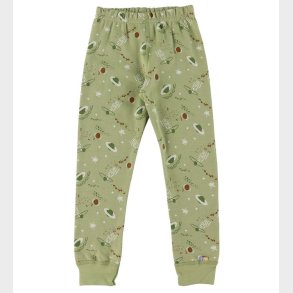 Joha Leggings - Uld/Bomuld - Grn m. Planeter
