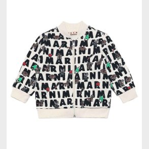 Marni Cardigan - Off-White m. AOP Logo
