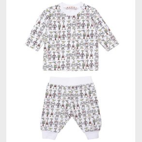 Marni Nattj - Tuta - Hvid m. Robotter