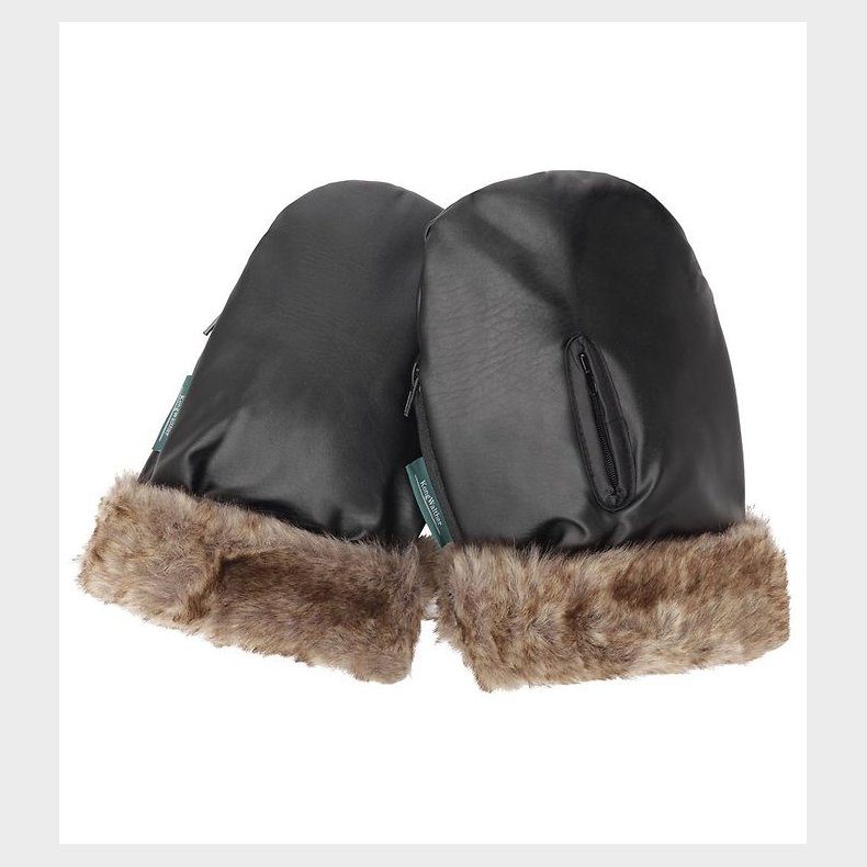 KongWalther Barnevognshandsker - sterbro - Black Fur