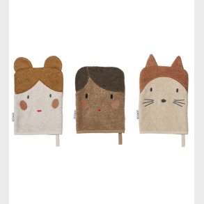 Liewood Vaskeklud - 3-pak - Sylvester - Doll/Sandy Mix